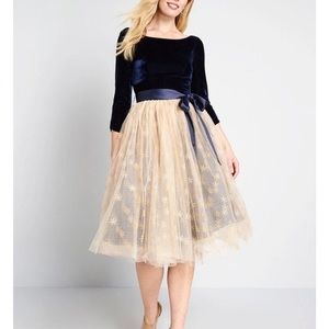 Collectif x ModCloth Going a night to Remember Twofer Dress
